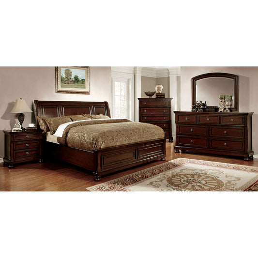 NORTHVILLE Dark Cherry 5 Pc. Queen Bedroom Set w/ Chest FOA East