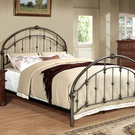 CARTA Brushed Bronze Queen Bed FOA East