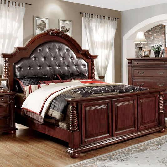 Esperia Brown Cherry Cal.King Bed FOA East