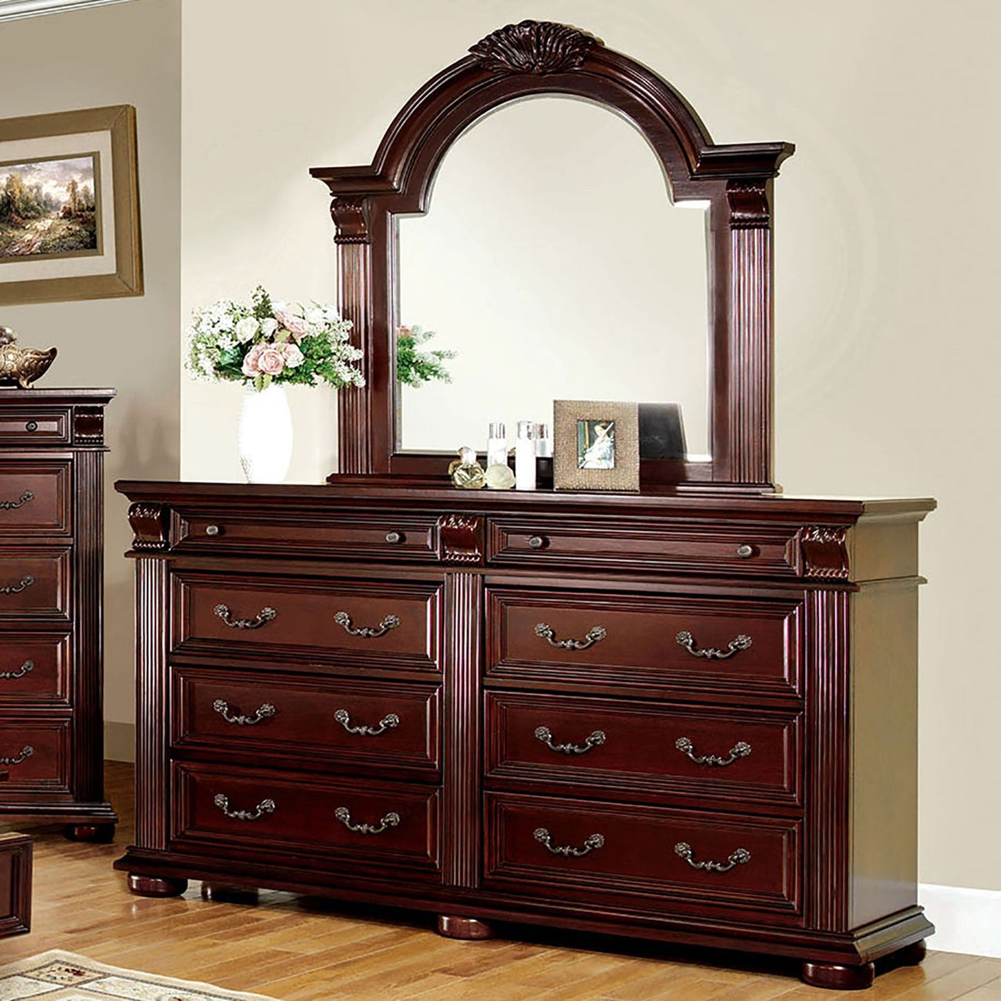 Esperia Brown Cherry Dresser FOA East