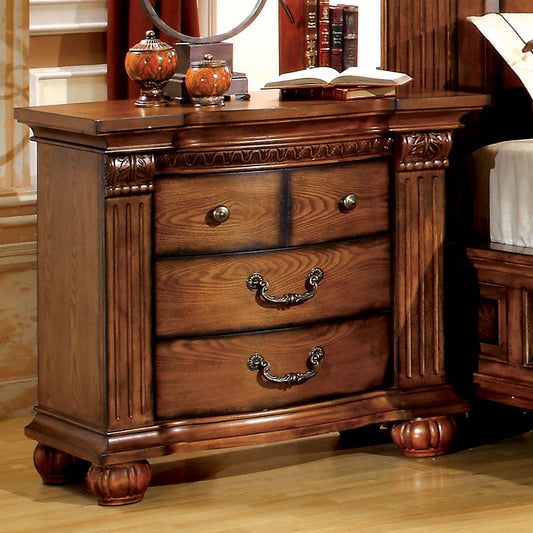 Bellagrand Antique Tobacco Oak Night Stand FOA East