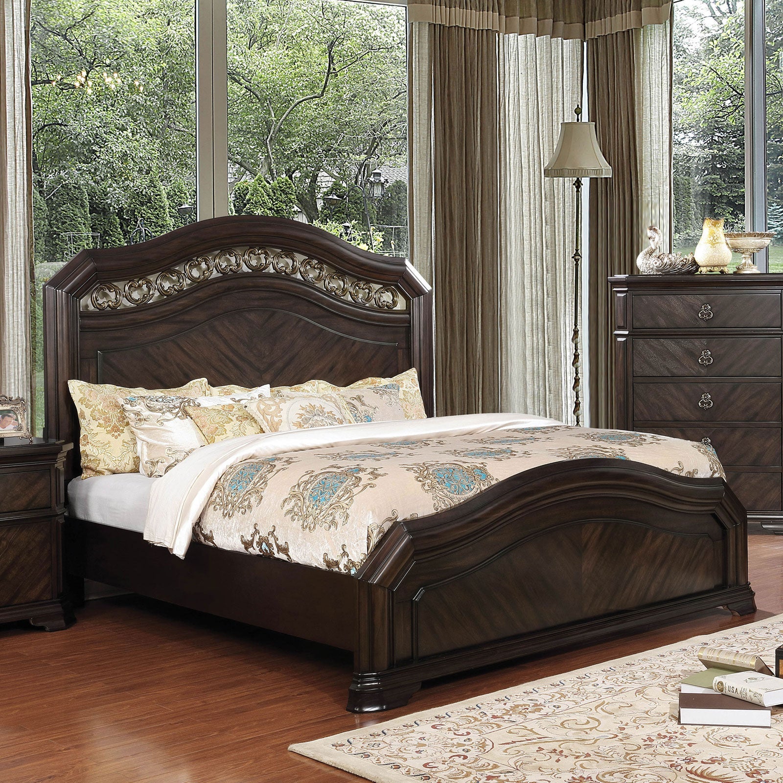 Calliope Espresso Queen Bed FOA East