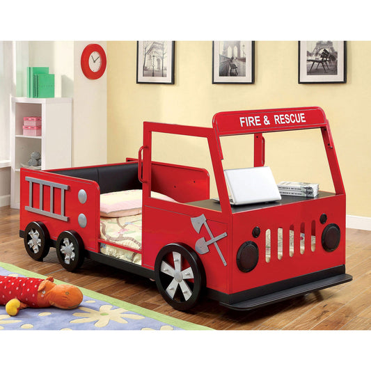 Rescuer Red/Black Twin Bed FOA East