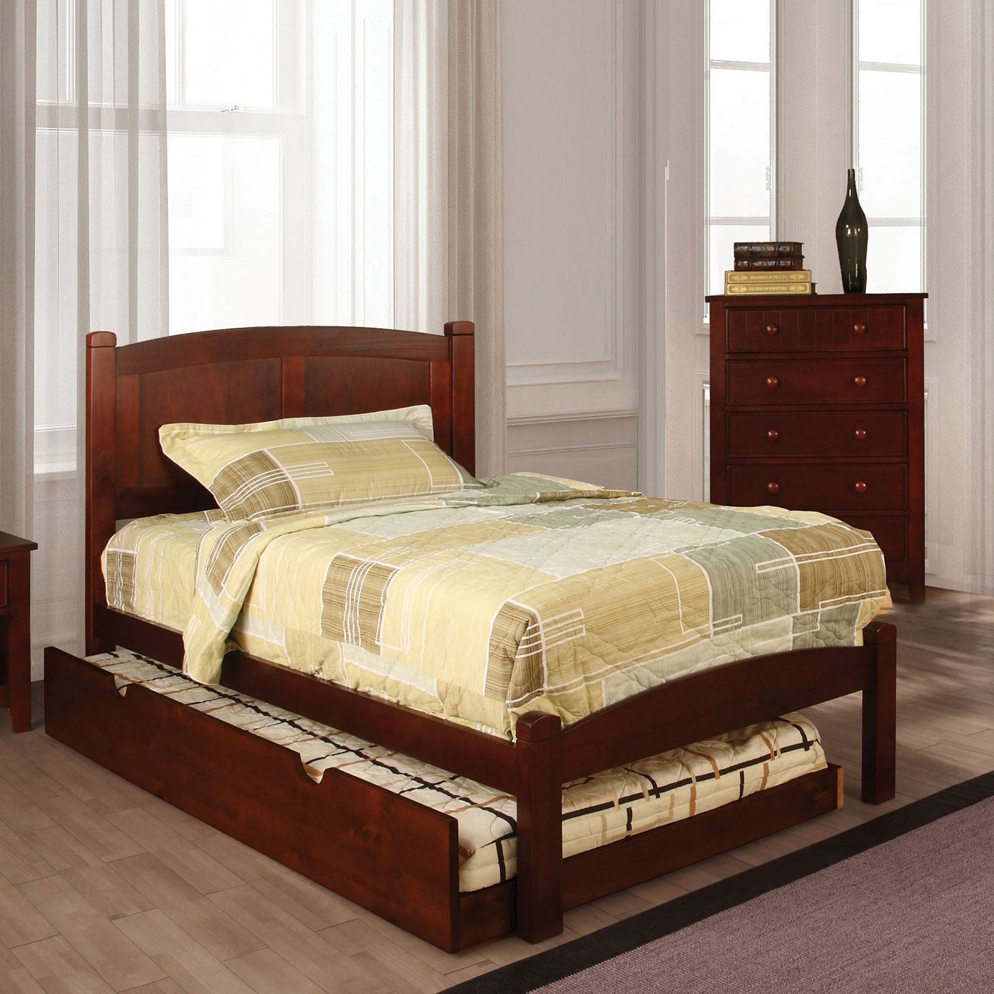 Cara Cherry Twin Bed FOA East