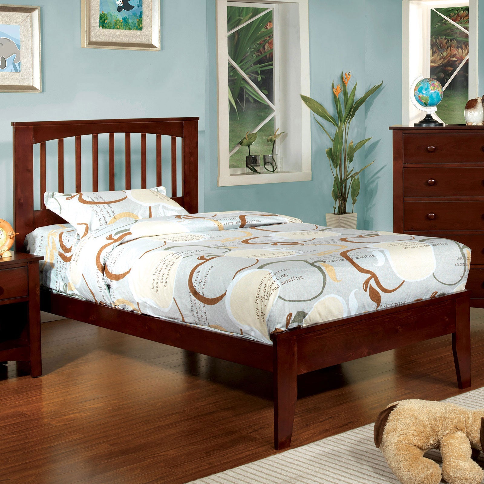 Pine Brook Cherry Twin Bed FOA East