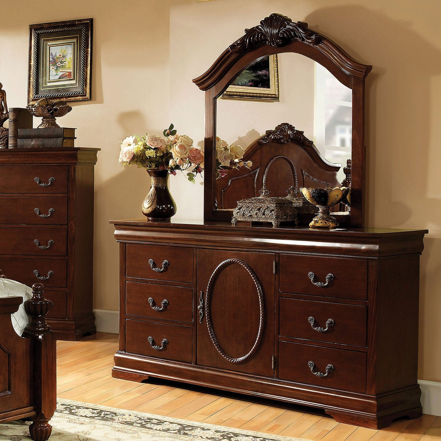 Velda II Brown Cherry Dresser FOA East