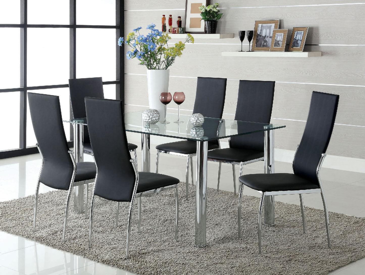 Kalawao  7 Pc. Dining Table Set FOA East