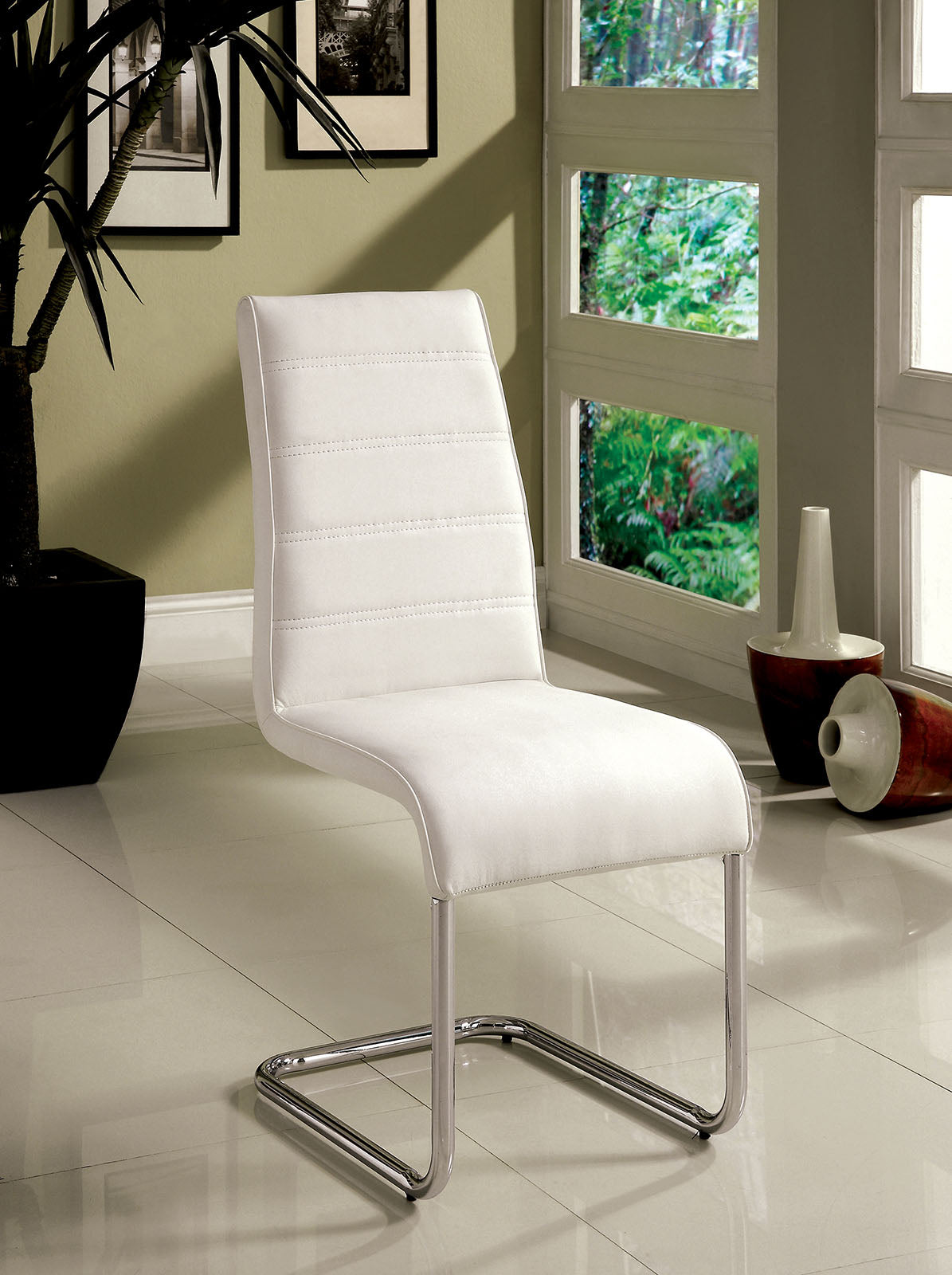 Mauna White Side Chair FOA East