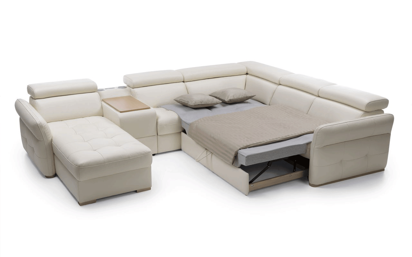 ESF Furniture - Massimo Sectional Left Chaise w/Storage, Bar Element, Electric Recliner, Corner, Sofa w/Bed - MASSIMO SECTIONAL ESF Furniture