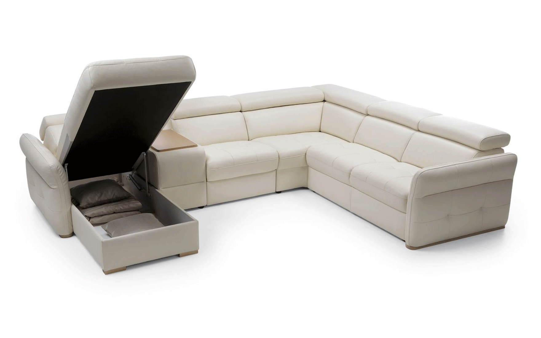 ESF Furniture - Massimo Sectional Left Chaise w/Storage, Bar Element, Electric Recliner, Corner, Sofa w/Bed - MASSIMO SECTIONAL ESF Furniture