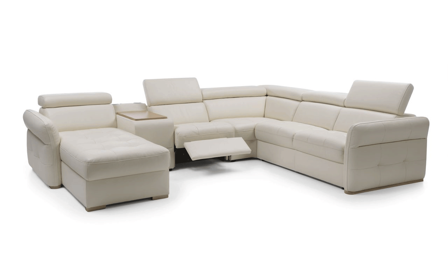 ESF Furniture - Massimo Sectional Left Chaise w/Storage, Bar Element, Electric Recliner, Corner, Sofa w/Bed - MASSIMO SECTIONAL ESF Furniture