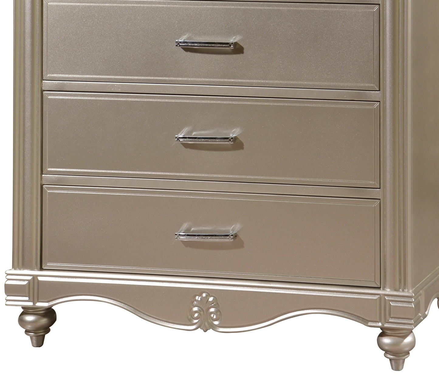 Faisal Transitional Style Chest in Champagne finish Wood Cosmos Furniture