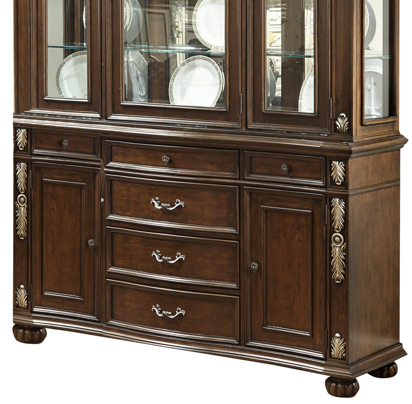 Rosanna Traditional Style Dining Buffet in Cherry finish Wood Cosmos Furniture