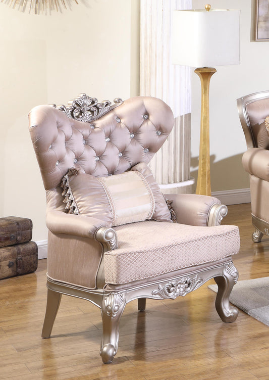 Daisy Traditional Style Chair in Pearl finish Wood Cosmos Furniture