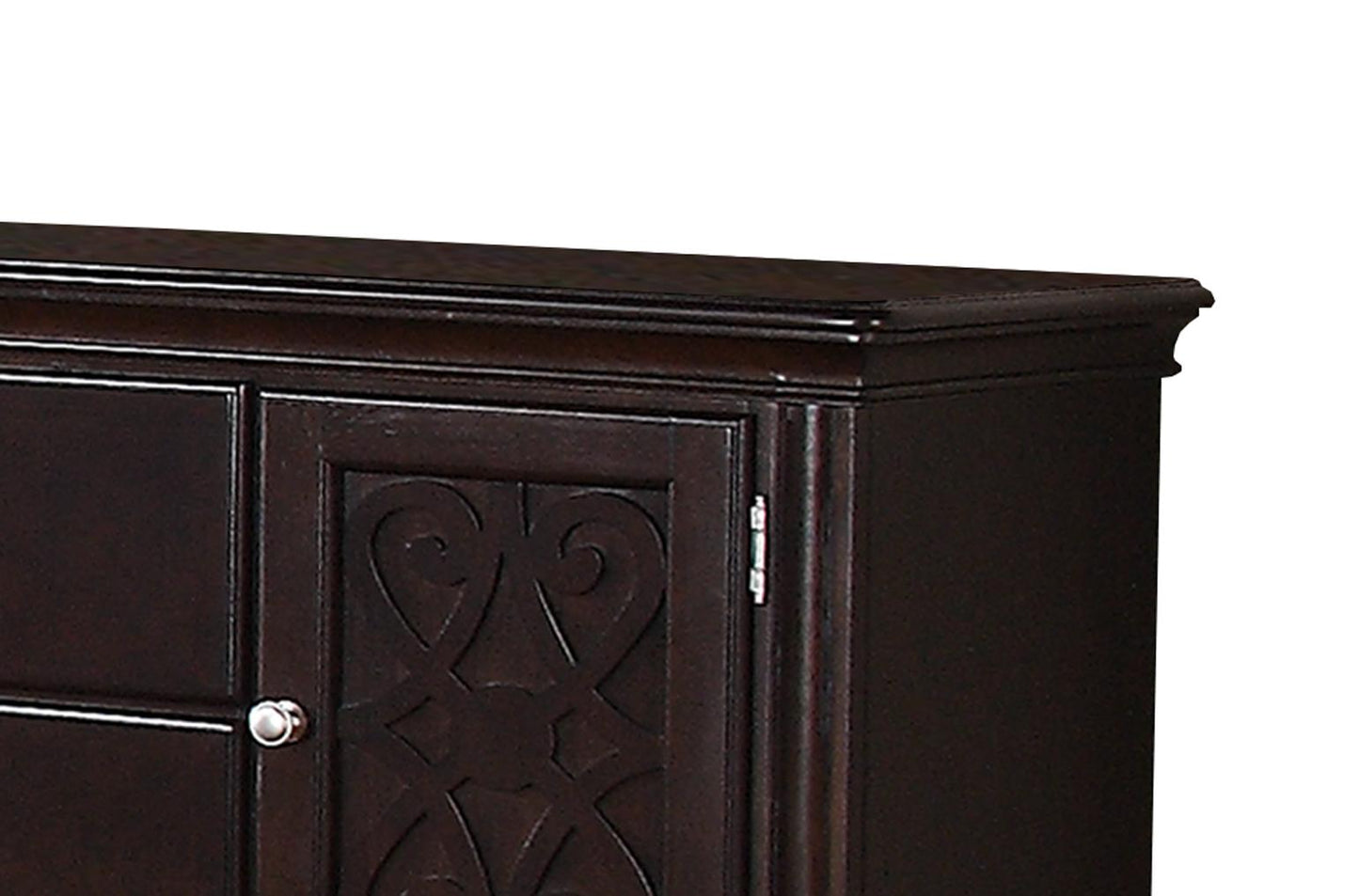 Zora Transitional Style Dining Server in Cherry finish Wood Cosmos Furniture