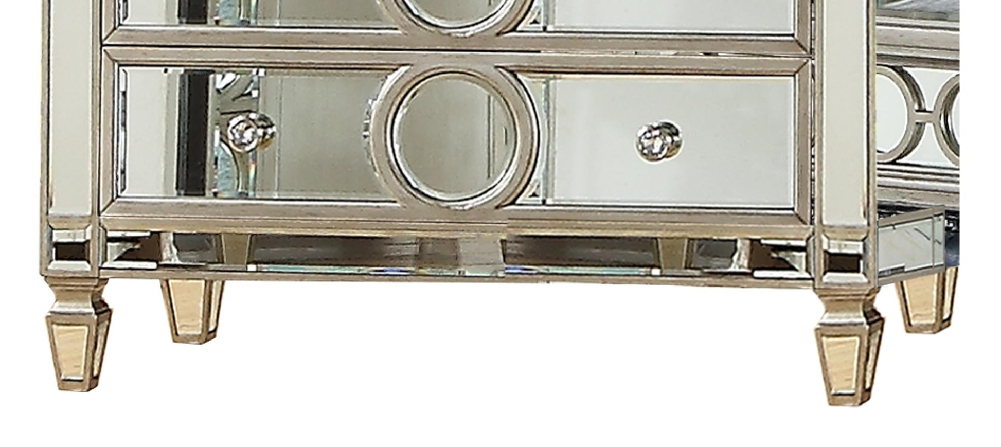 Brooklyn Contemporary Style Chest in Silver finish Wood Cosmos Furniture