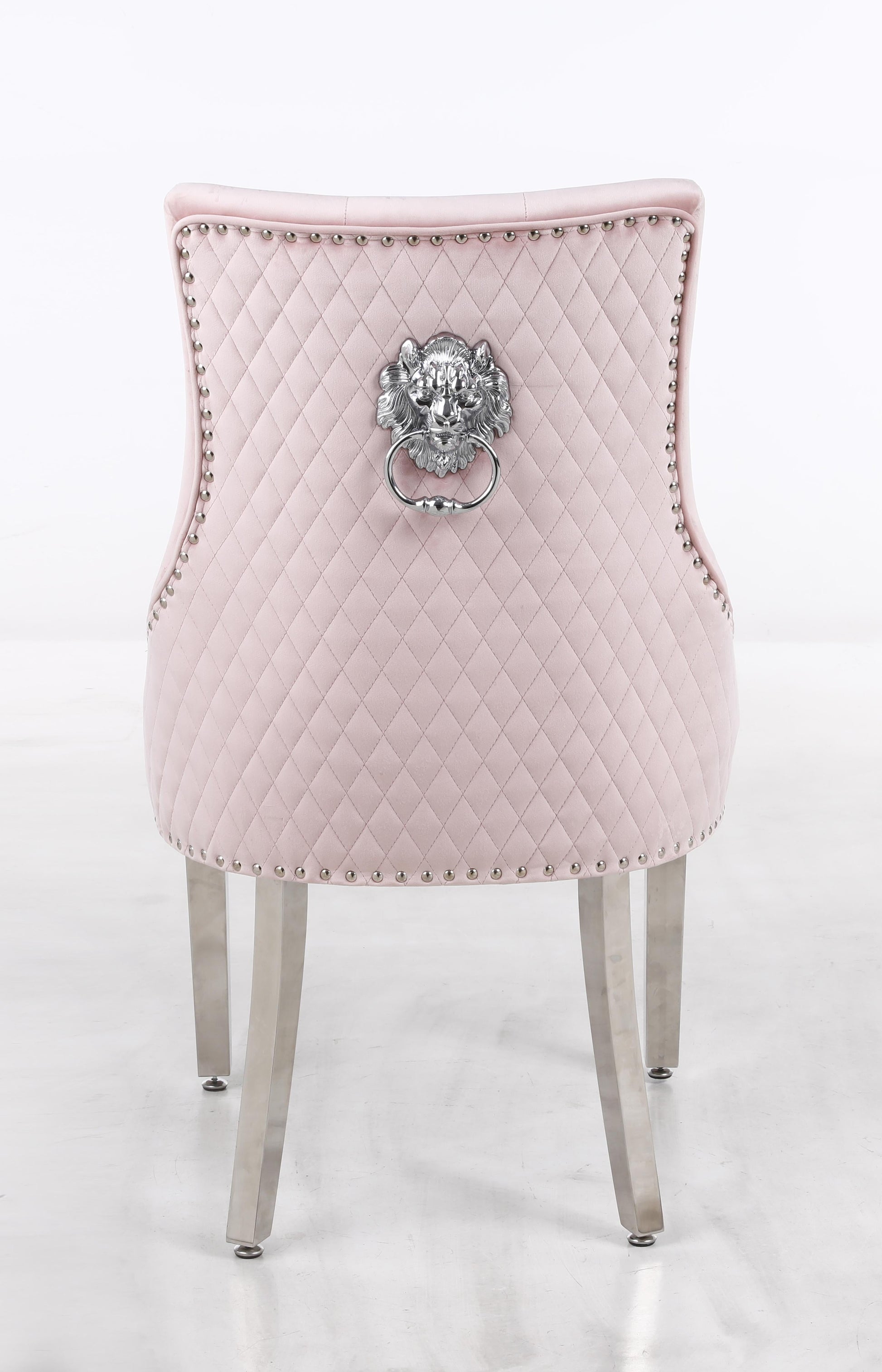 Leo Transitional Style Pink Accent Chair Cosmos Furniture