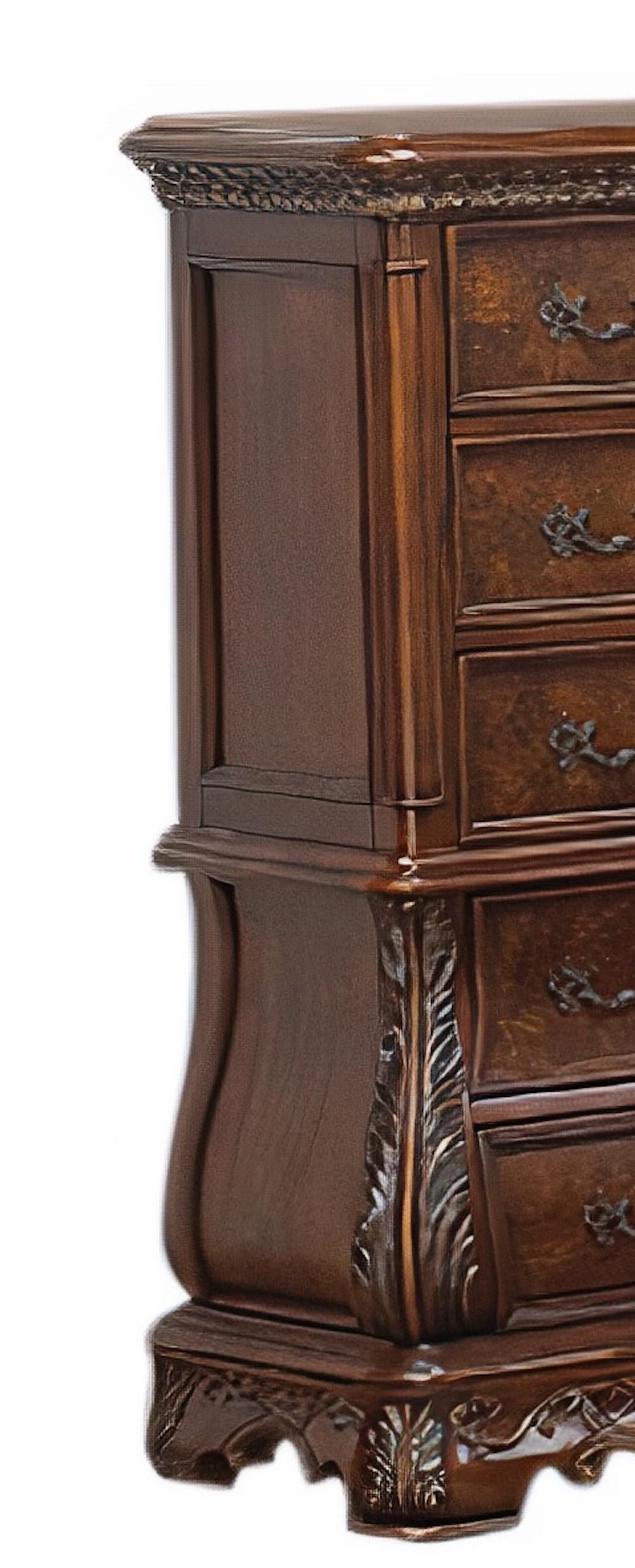 Cleopatra Traditional Style Chest in Cherry finish Wood Cosmos Furniture