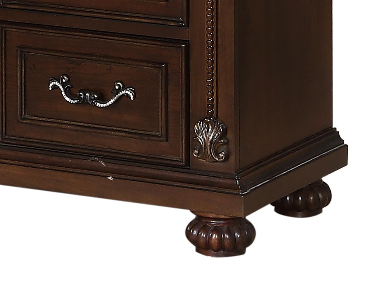 Destiny Traditional Style Dresser in Cherry finish Wood Cosmos Furniture