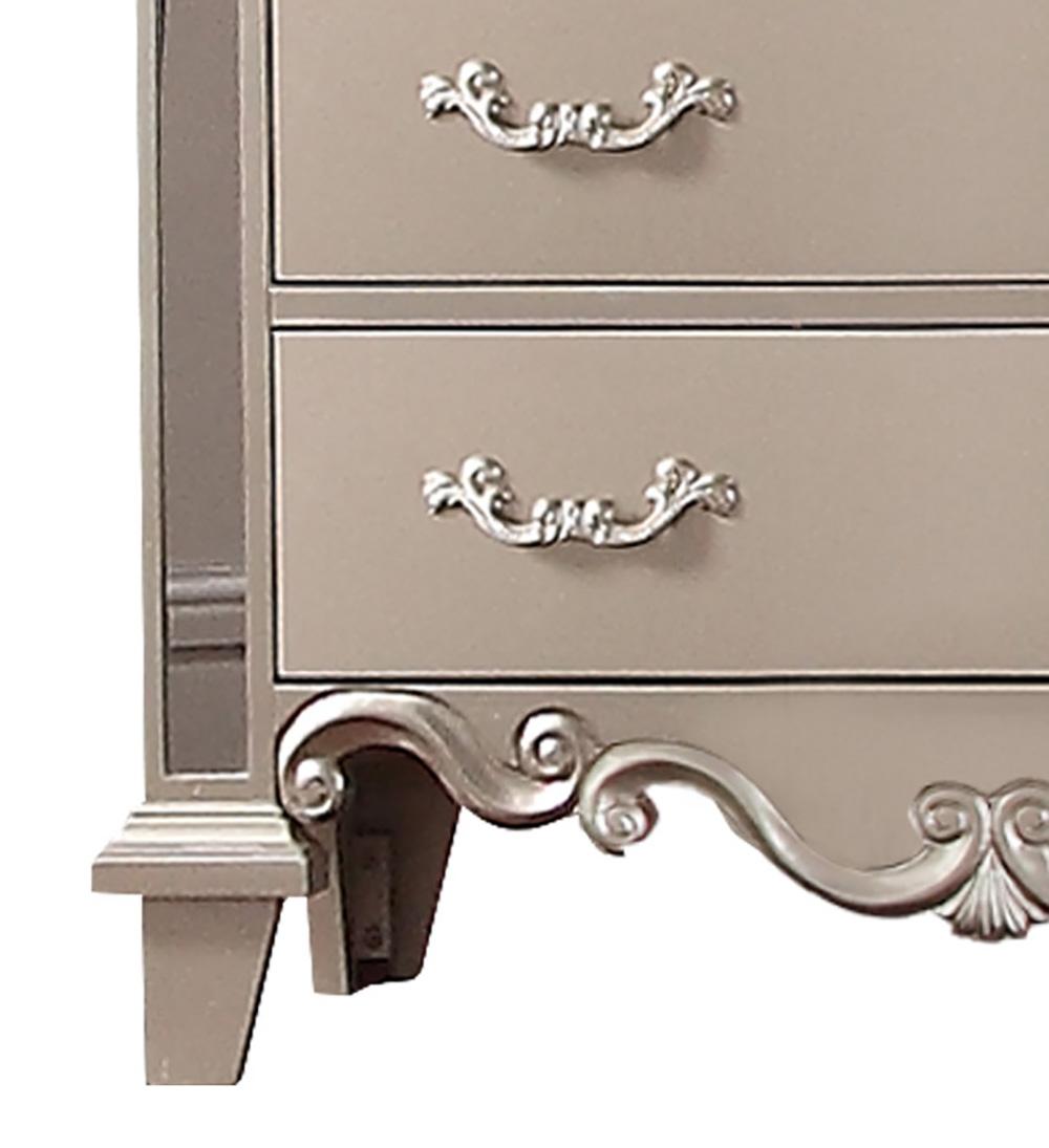 Sonia Contemporary Style Chest in Beige finish Wood Cosmos Furniture