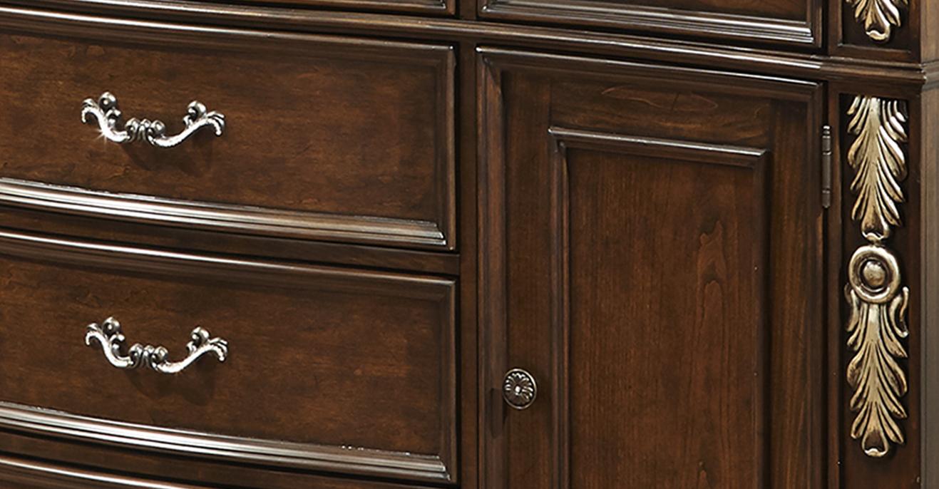 Rosanna Traditional Style Dining Buffet in Cherry finish Wood Cosmos Furniture