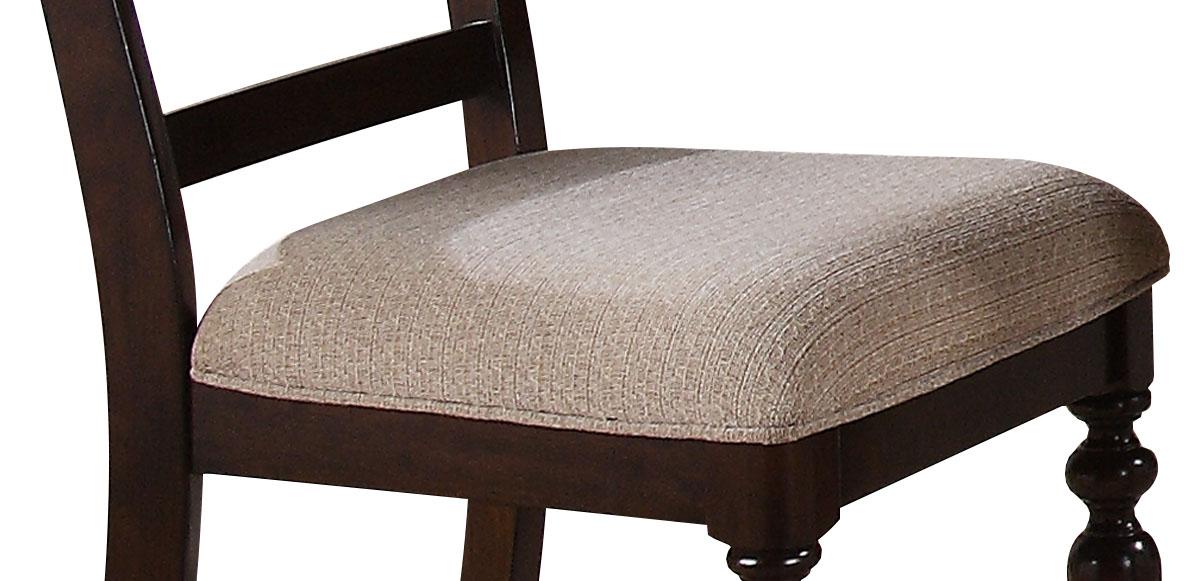 Zora Transitional Style Dining Chair in Cherry finish Wood Cosmos Furniture