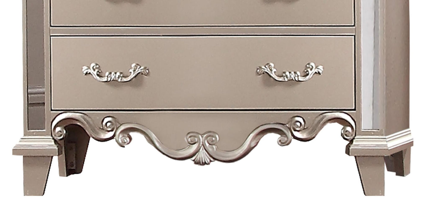 Sonia Contemporary Style Chest in Beige finish Wood Cosmos Furniture