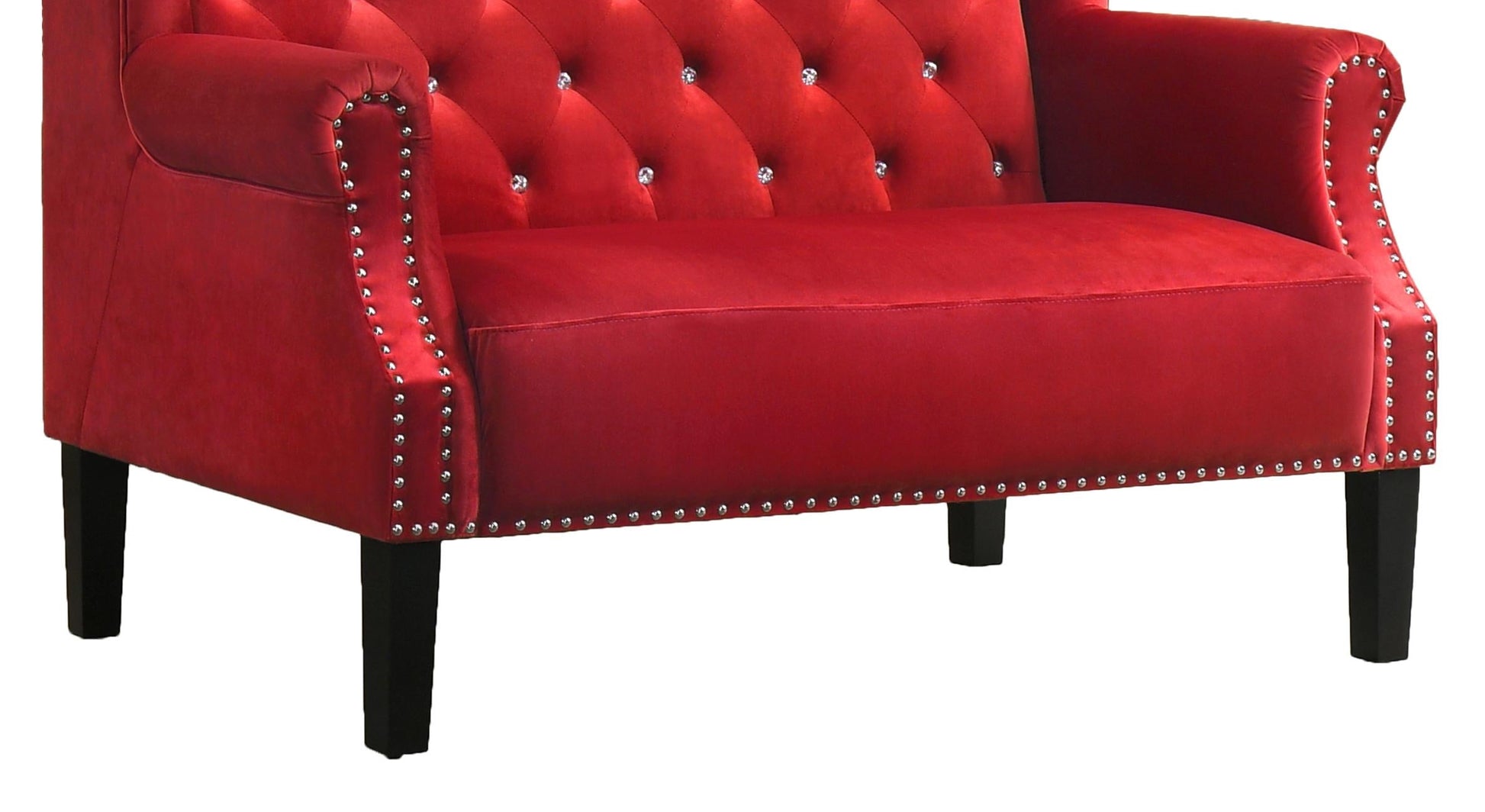 Lexi Transitional Style Red Accent Chair Cosmos Furniture