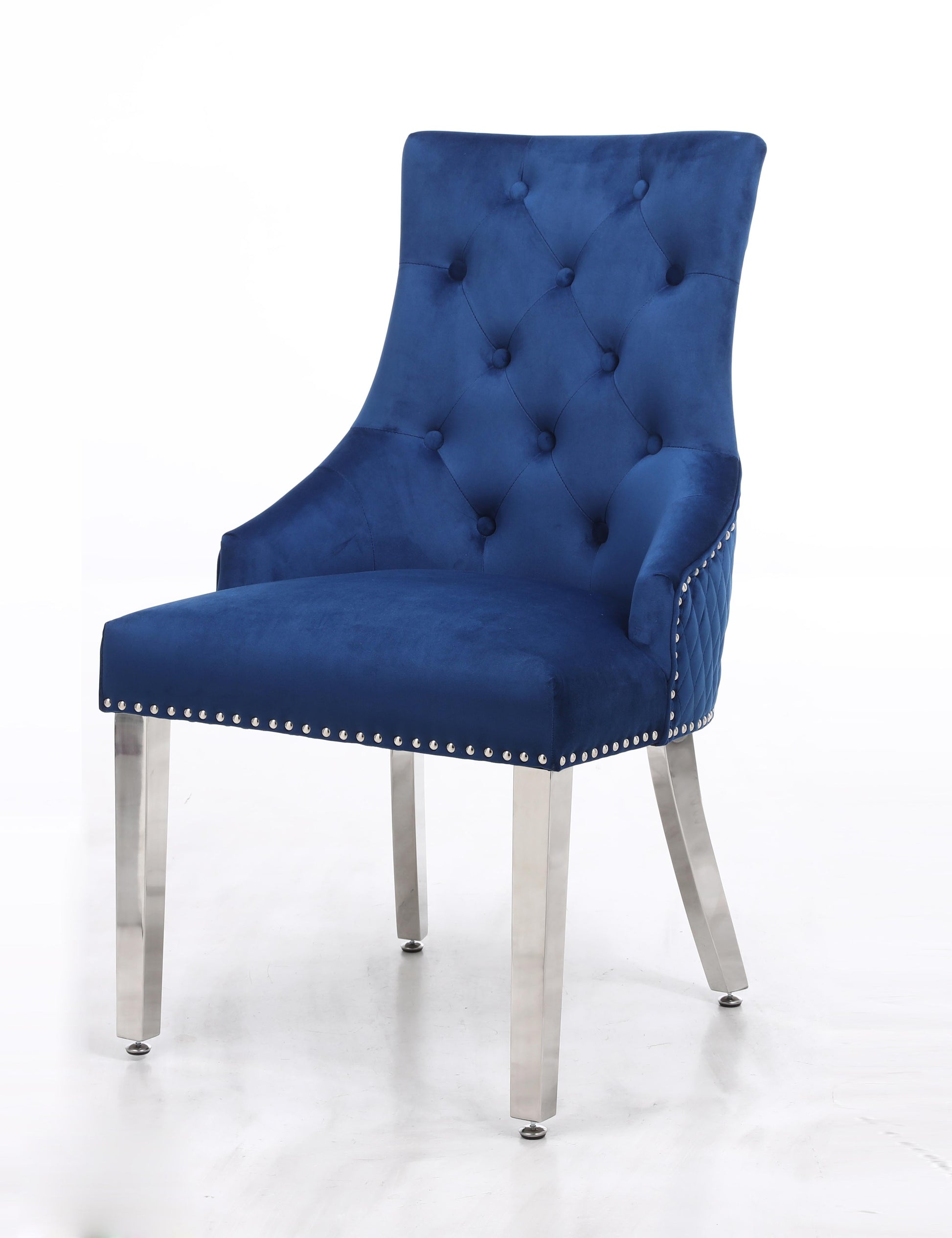 Leo Transitional Style Blue Accent Chair Cosmos Furniture