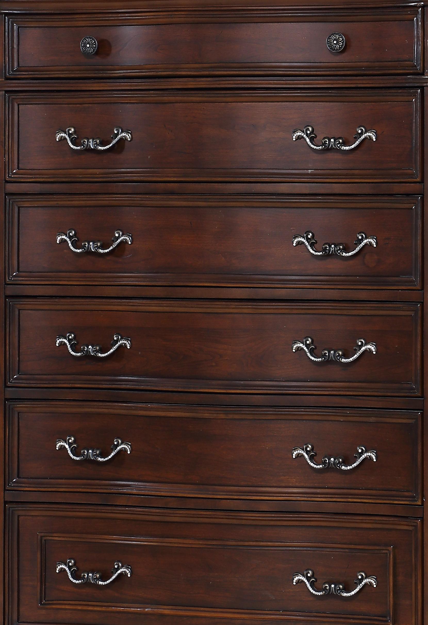 Rosanna Traditional Style Chest in Cherry finish Wood Cosmos Furniture