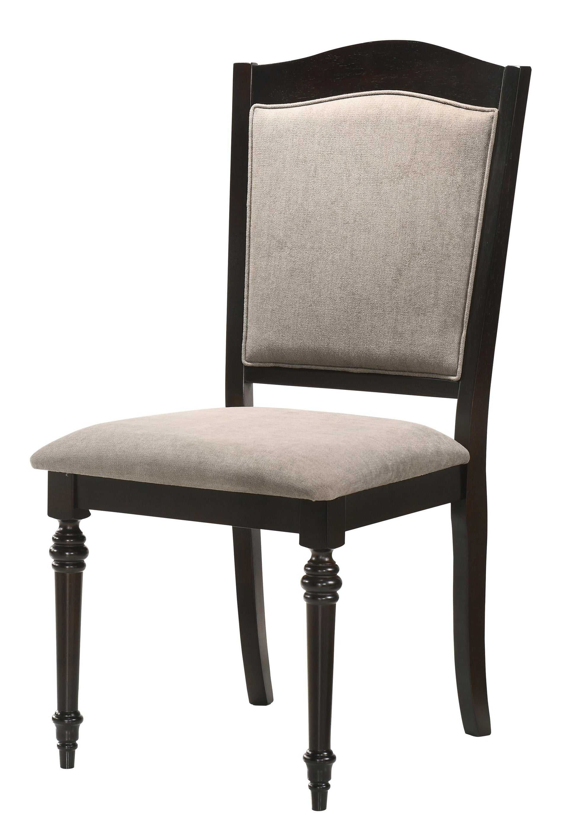 Windsor Contemporary Style Dining Chair in Chocolate finish Wood Cosmos Furniture