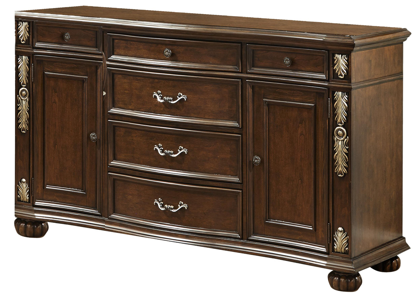 Rosanna Traditional Style Dining Buffet in Cherry finish Wood Cosmos Furniture