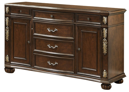 Rosanna Traditional Style Dining Buffet in Cherry finish Wood Cosmos Furniture