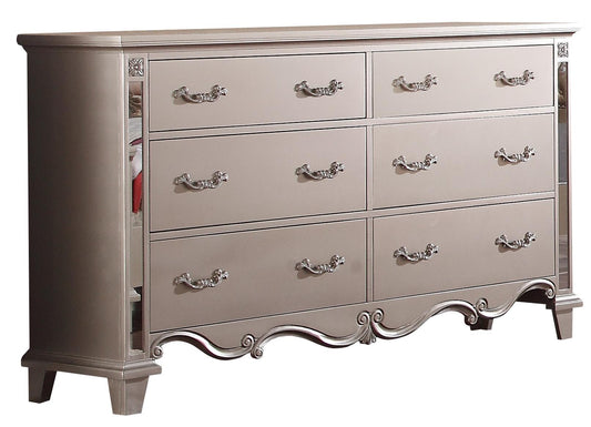 Sonia Contemporary Style Dresser in Beige finish Wood Cosmos Furniture