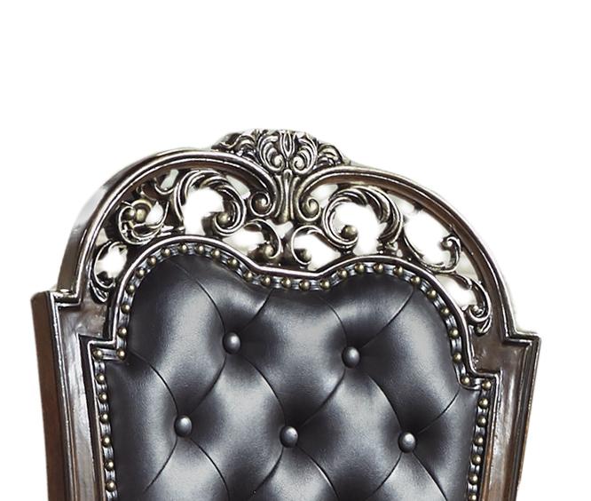 Rosanna Traditional Style Dining Arm Chair in Cherry finish Wood Cosmos Furniture