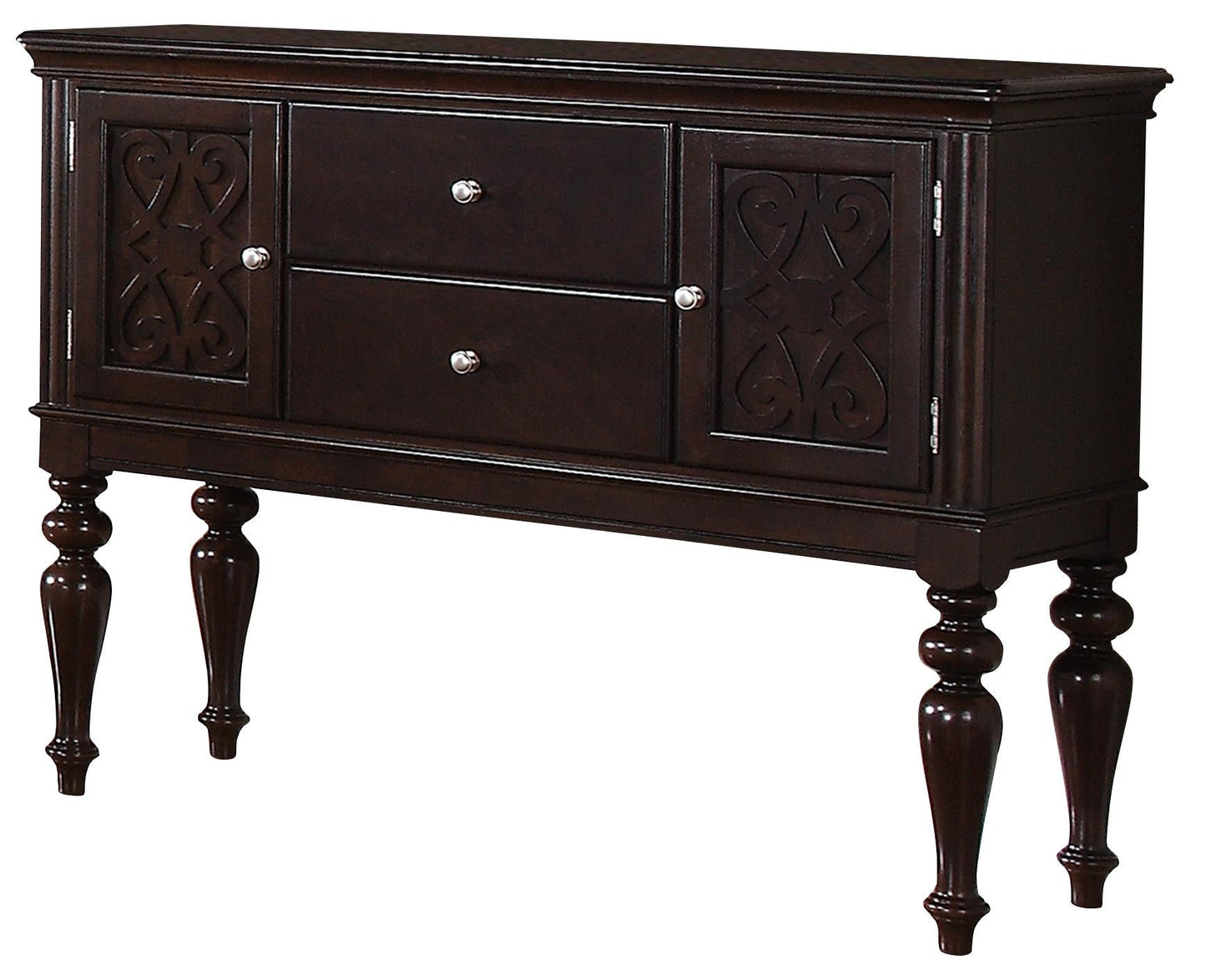 Zora Transitional Style Dining Server in Cherry finish Wood Cosmos Furniture