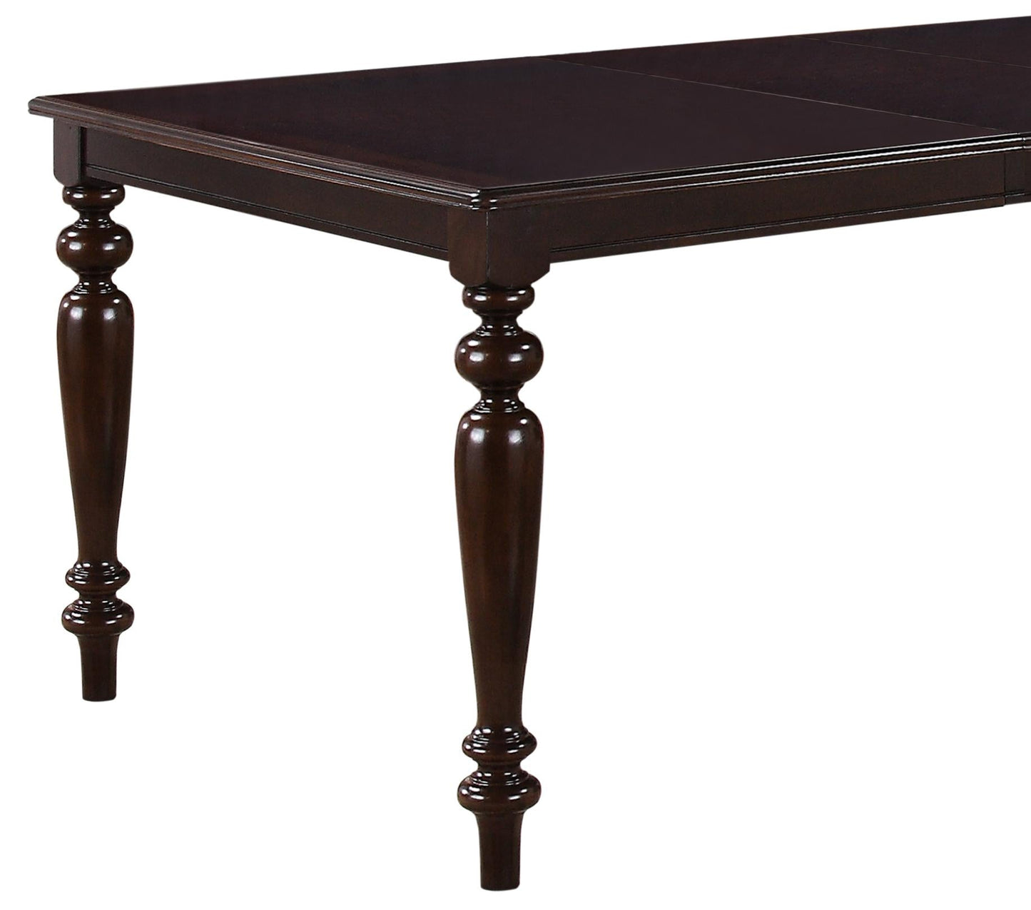 Zora Transitional Style Dining Table in Cherry finish Wood Cosmos Furniture