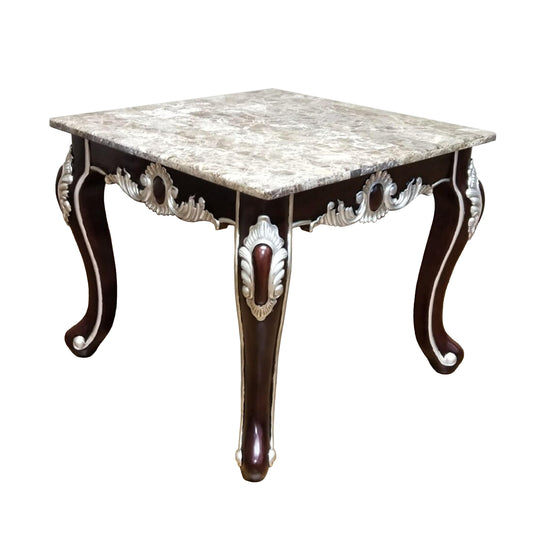 Monica Traditional Style End Table in Cherry finish Wood Cosmos Furniture