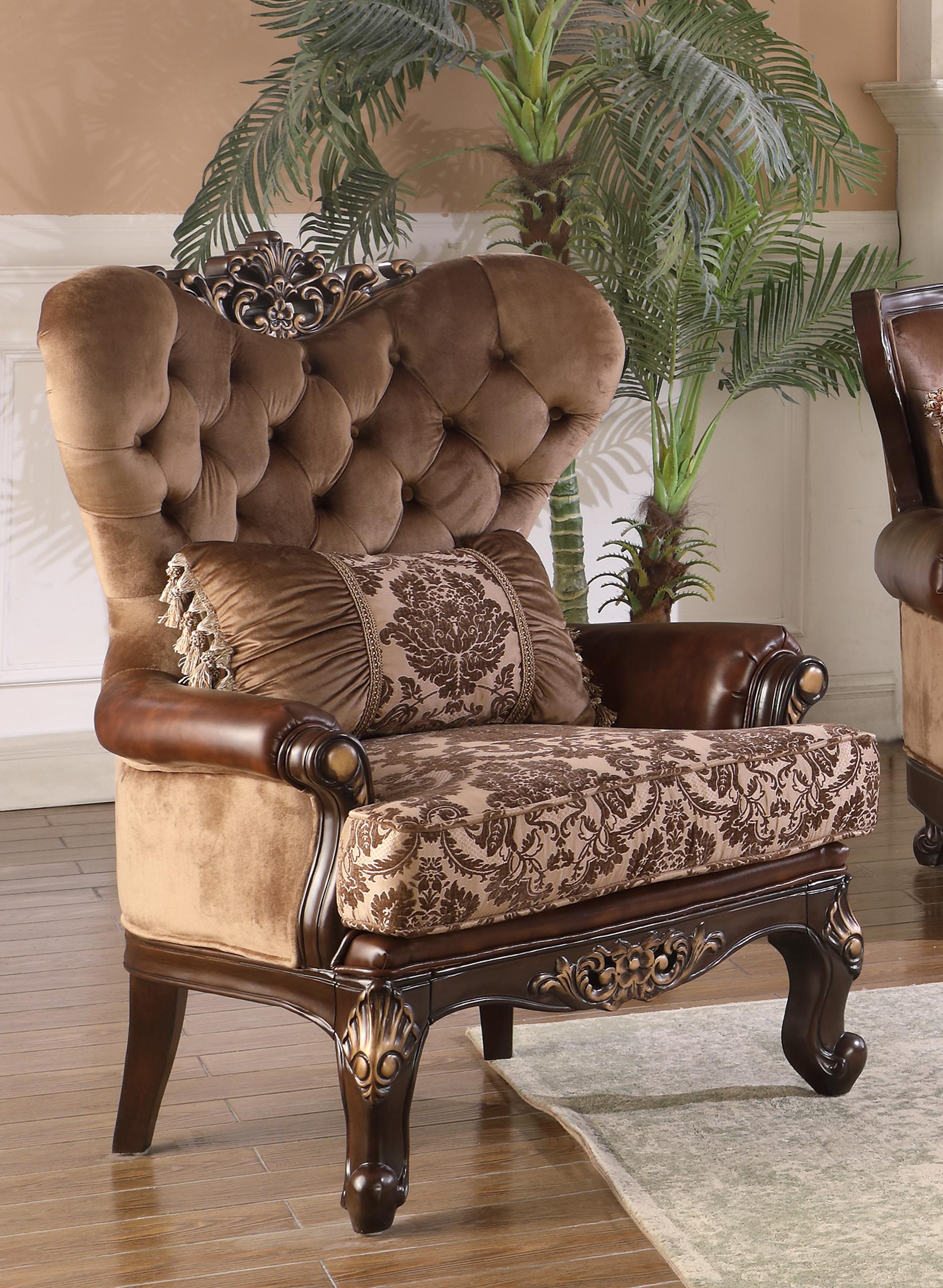Phoenix Transitional Style Chair in Cherry finish Wood Cosmos Furniture