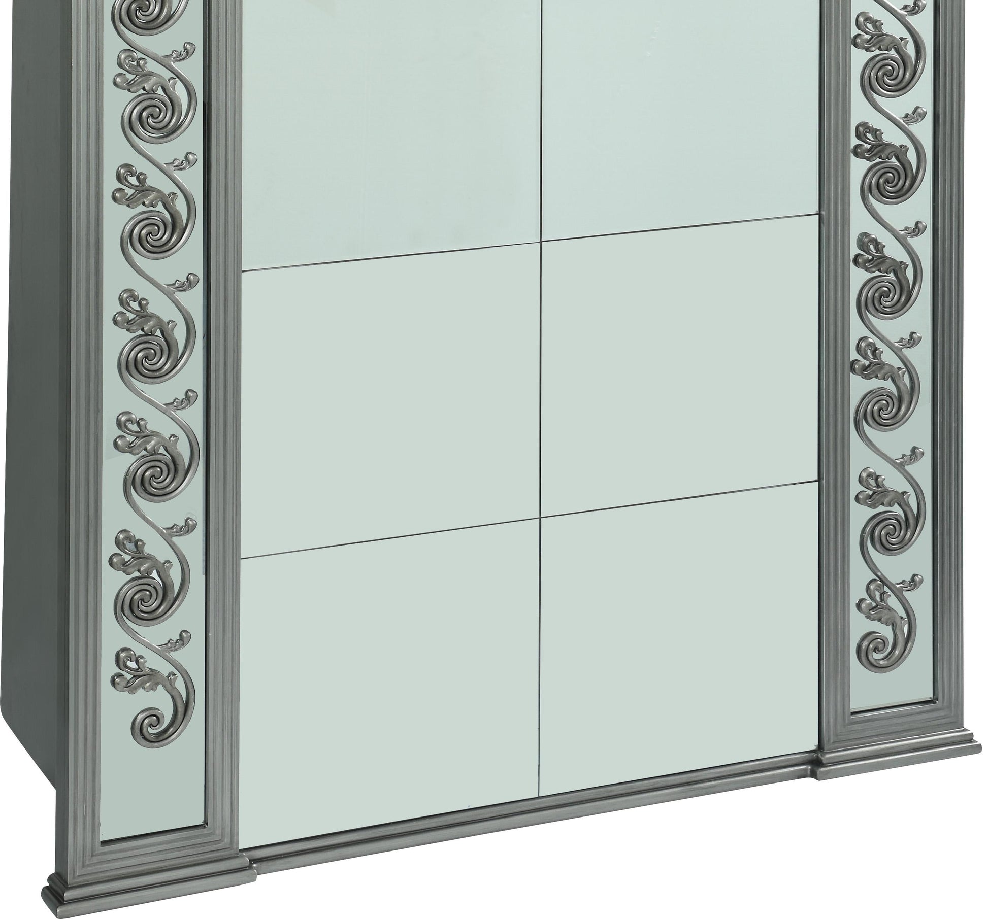 Astrid Modern Style Mirror with Metal Finish Cosmos Furniture