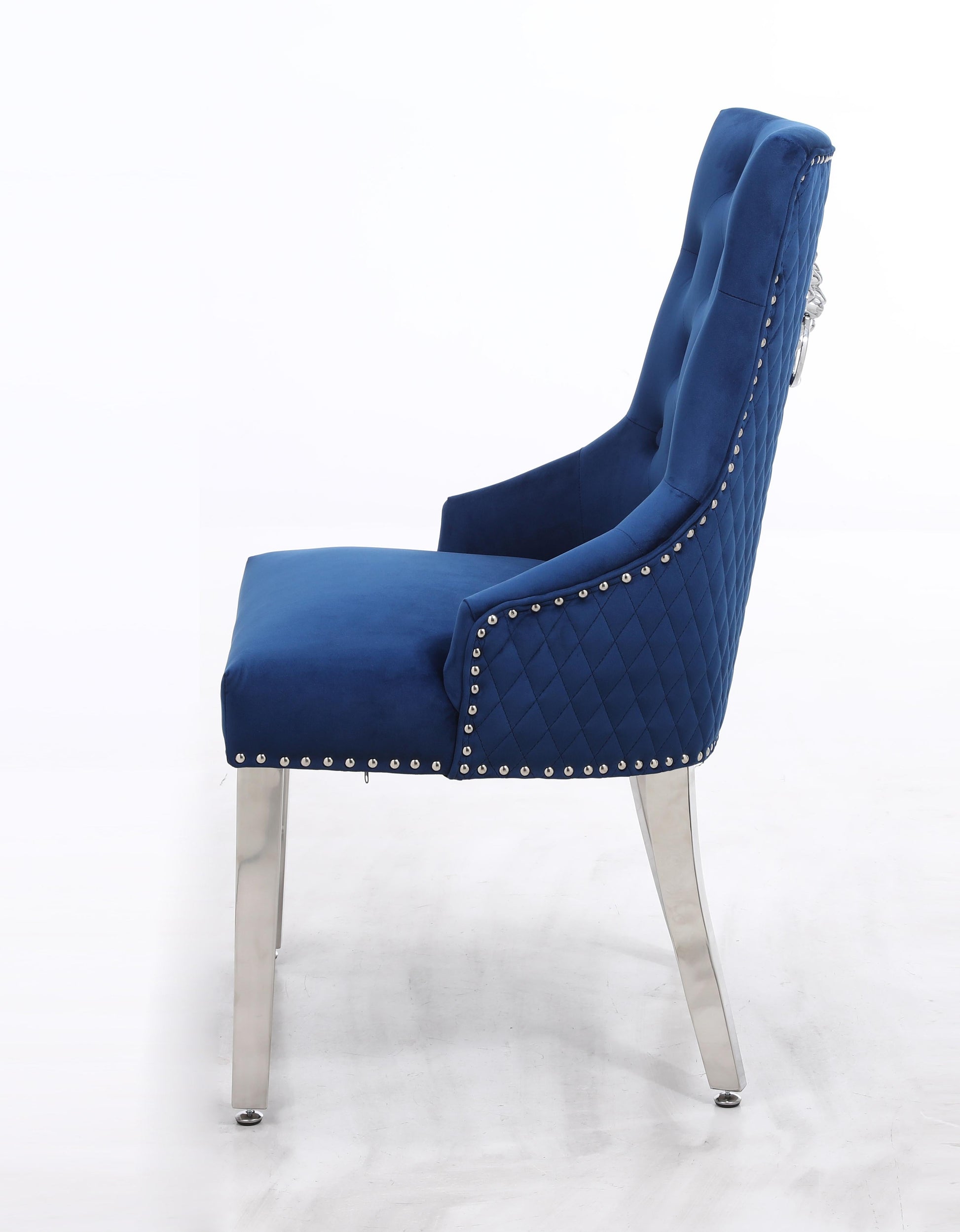 Leo Transitional Style Blue Accent Chair Cosmos Furniture