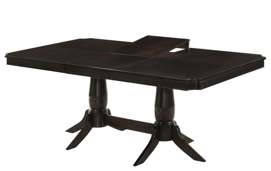 Windsor Contemporary Style Dining Table in Chocolate finish Wood Cosmos Furniture