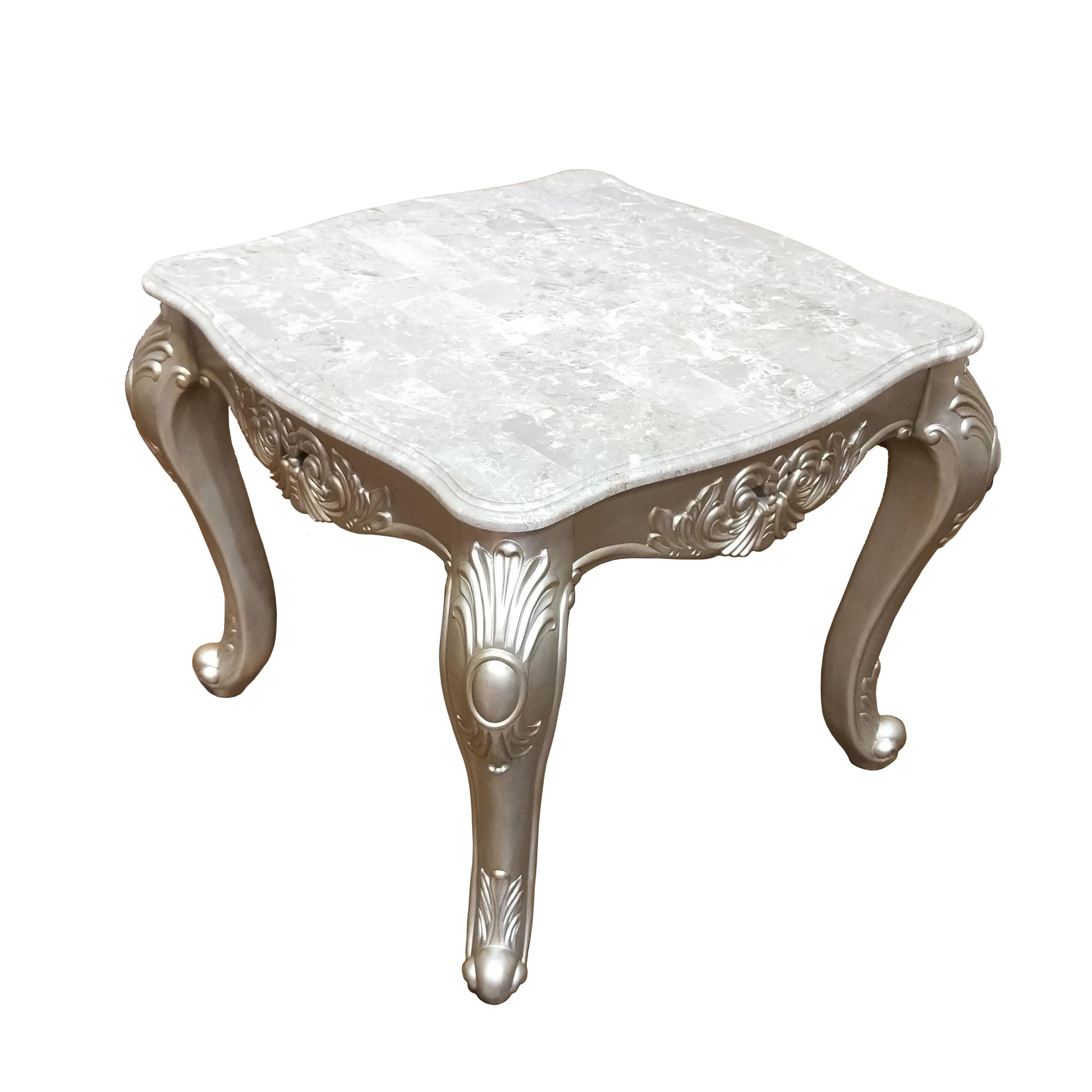 Emily Transitional Style End Table in Champagne finish Wood Cosmos Furniture