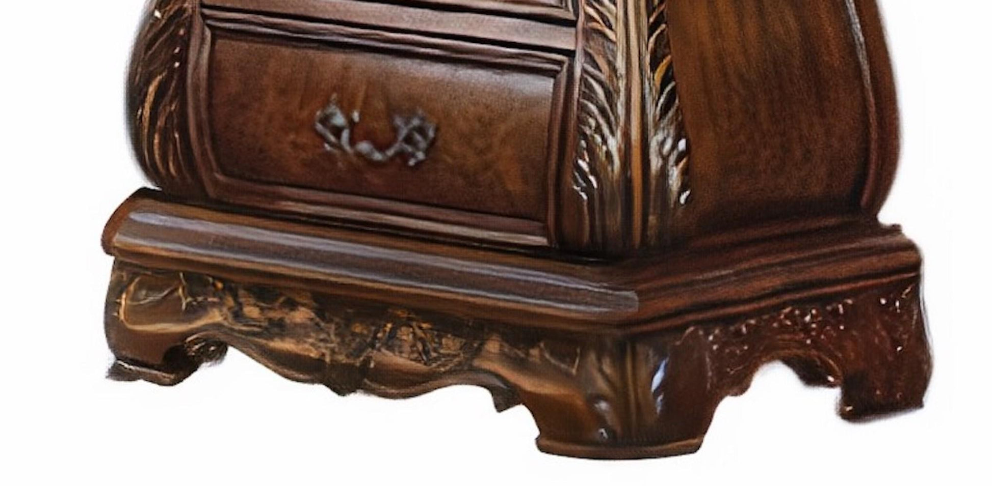 Cleopatra Traditional Style Nightstand in Cherry finish Wood Cosmos Furniture