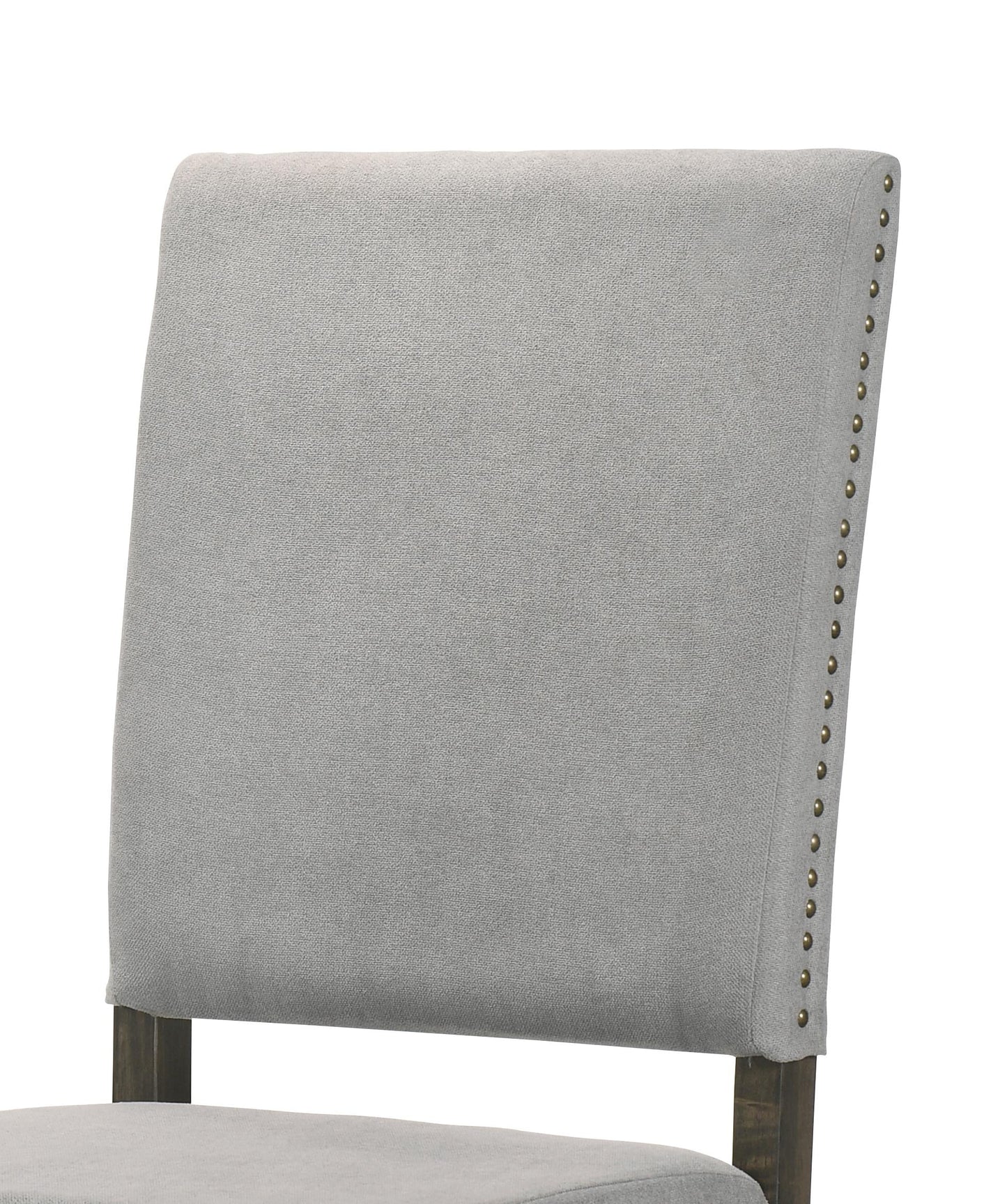 Asbury Transitional Style Dining Chair in Gray Fabric Cosmos Furniture