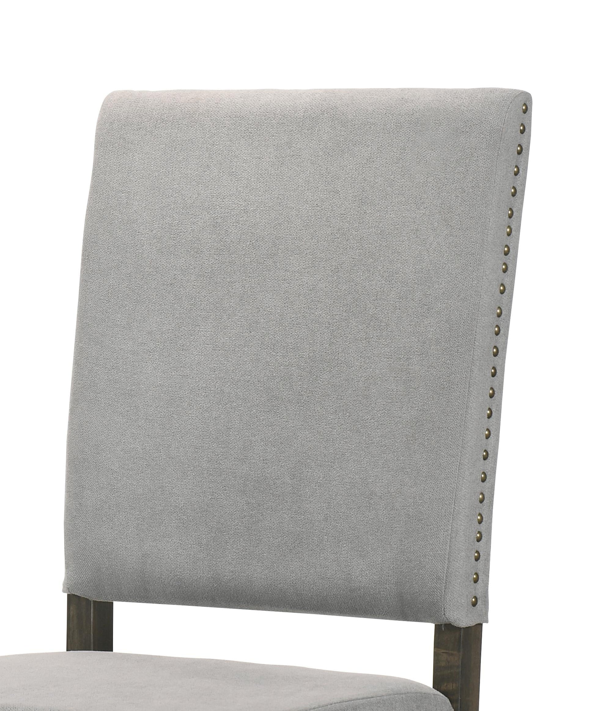 Asbury Transitional Style Dining Chair in Gray Fabric Cosmos Furniture