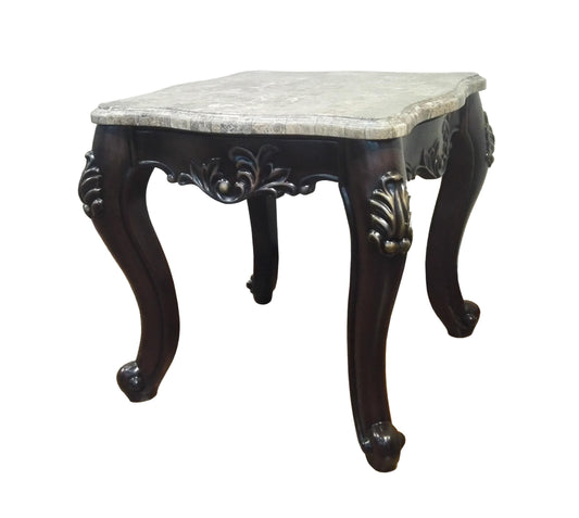 Aroma Traditional Style End Table in Cherry finish Wood Cosmos Furniture