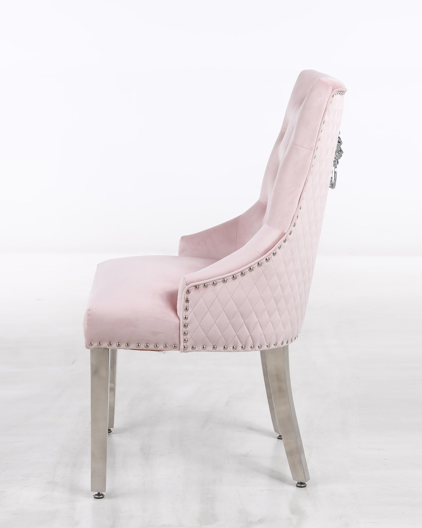 Leo Transitional Style Pink Accent Chair Cosmos Furniture