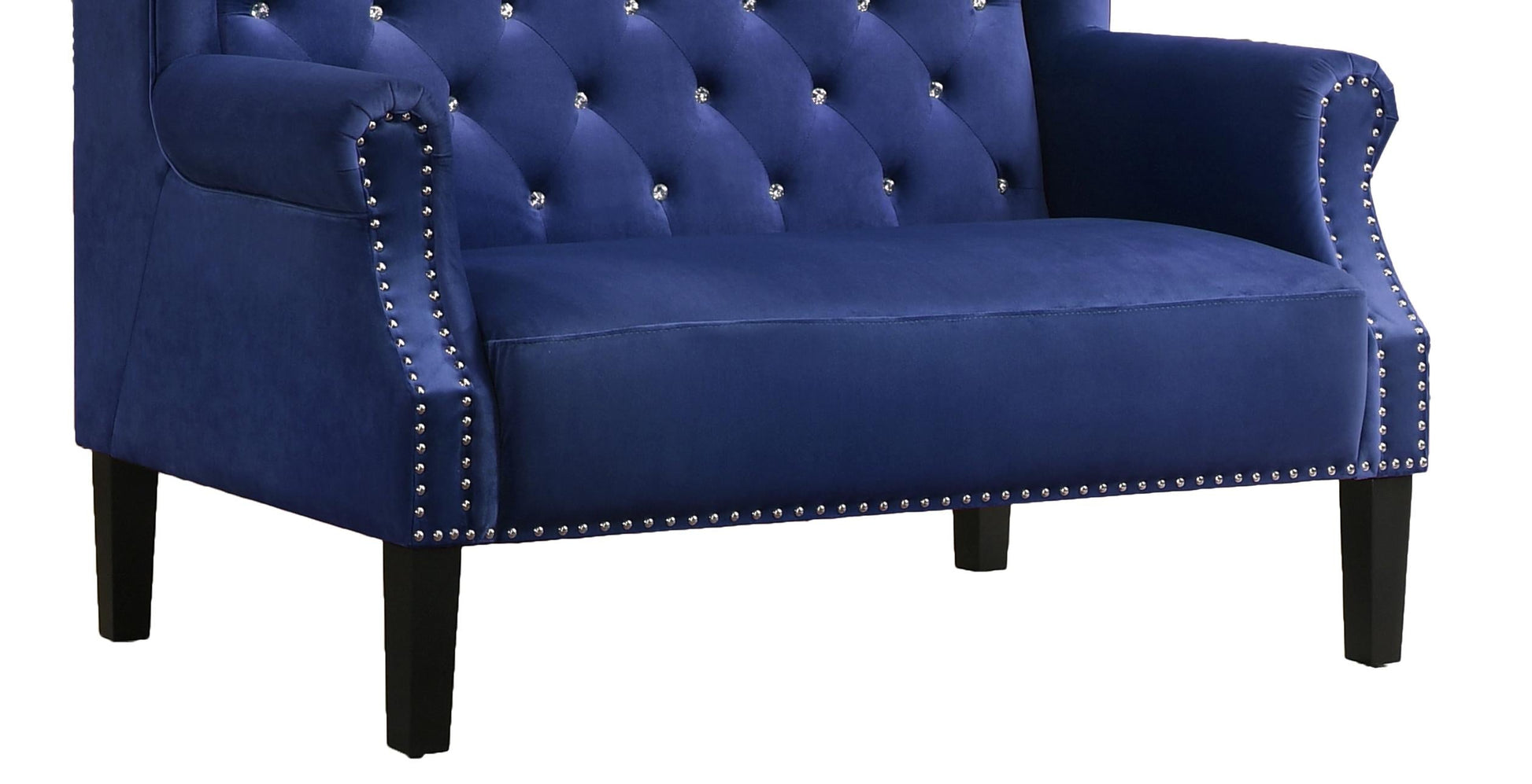 Lexi Transitional Style Blue Accent Chair Cosmos Furniture