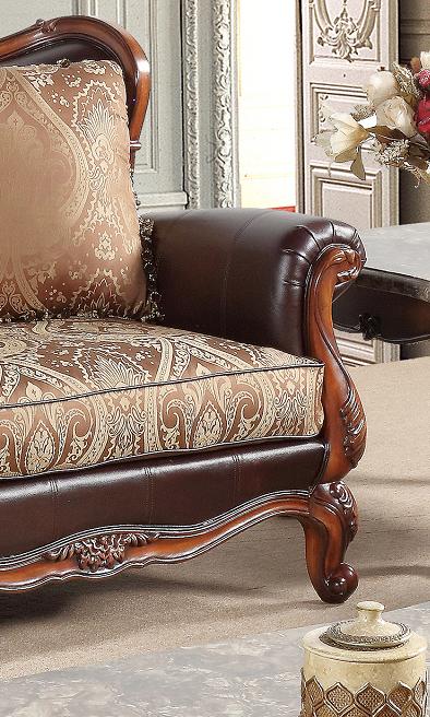 Anne Traditional Style Chair in Cherry finish Wood Cosmos Furniture